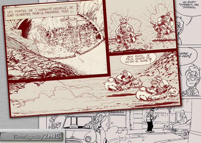 Deux pages de bande dessin&eacute;e