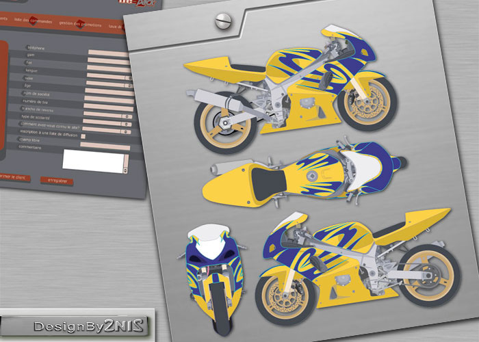 4 vues de moto GSX-R 600