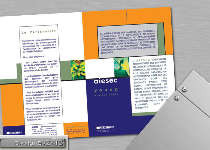 D&eacute;pliant publicitaire AIESEC