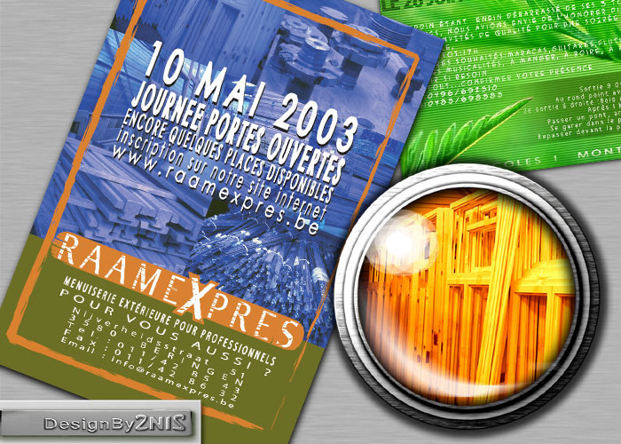 Publicit&eacute; des chassis Raamexpres